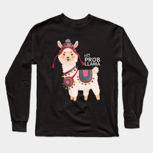 No Prob Llama Animals Long Sleeve T-Shirt